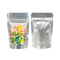 Stand Up Pouches Transparent/Silver 8x5x13cm | 28 grams