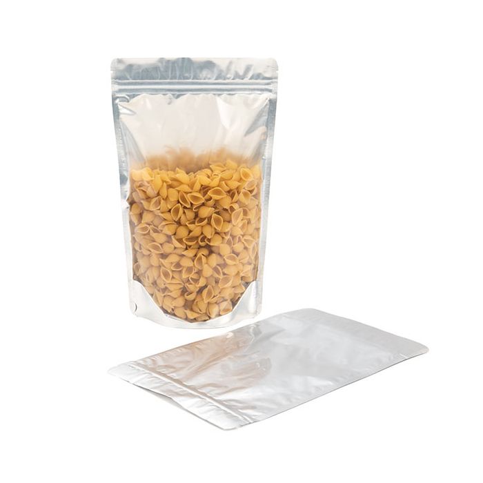 Doypack Argenté 17.1x8.9x28.5cm | 340g (100 pièces) [ZBGS4]