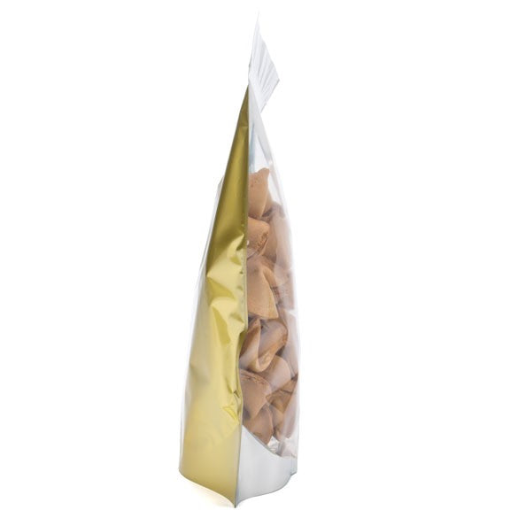 Stazakken Transparant/Goud 23x12x34,5cm | 907 gram (100 stuks) [ZBGG6]