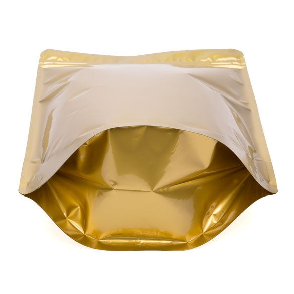 Stazakken Transparant/Goud 23x12x34,5cm | 907 gram (100 stuks) [ZBGG6]