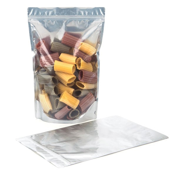 Doypack Argenté 22.9x12.1x34.3cm | 907g (100 pièces) [ZBGS6]