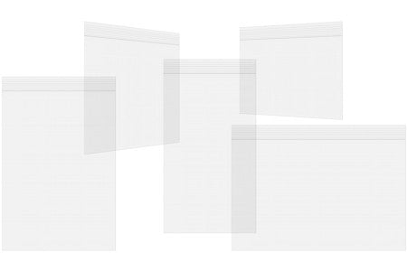 Sachet zip transparent en PE-BD 7,6x20,3cm (100 pièces) [4PE38]