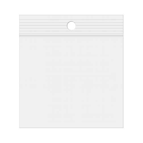 Gripzakken met ophanggat 5x5cm Kristalhelder pp 50 micron (100 stuks) [ZR22]