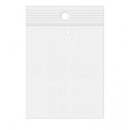Gripzakken met Ophanggat en Luchtgat 15x23cm Kristalhelder PP 75 Micron (100 stuks) [Z3R69V]