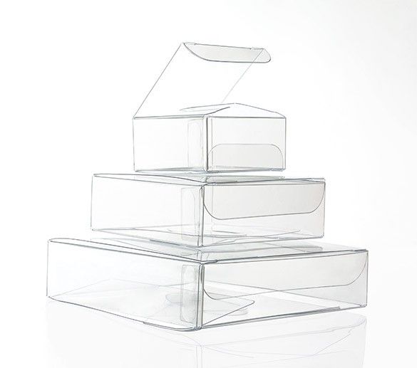 Giftboxes Crystal Clear 10.2 x 10.2 x 2.5cm (25 Pieces) [VB302]