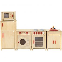 Cuisine pour le jeu VIGA, dim. 160x54x36cm, 1 set [HOB-907706]