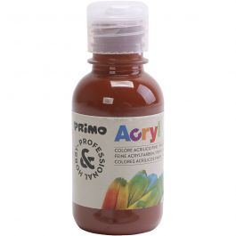 PRIMO luxe acrylverf, bruin, 125 ml/ 1 fles [HOB-638374]