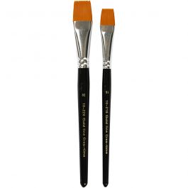 Gold Line penselen, afm 16+20, L: 19-20 cm, B: 17-24 mm, plat, 2 stuk/ 1 doos [HOB-100268]