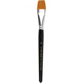 Gold Line penselen, afm 20, L: 21 cm, B: 24 mm, plat, 6 stuk/ 1 doos [HOB-10220]