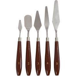 Palettes en métal, L: 17-23cm, L: 1,5-2,5cm, 5 pièces/ 1 Pq. [HOB-10314]