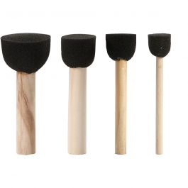 Foam Tamponeerstokjes, d 13+20+25+35 mm, 4 stuk/ 1 doos [HOB-104090]