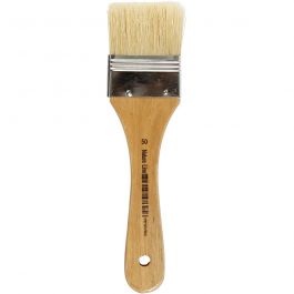 Vernis / Lak kwasten, L: 18,5 cm, B: 50 mm, plat, 12 stuk/ 1 doos [HOB-10436]
