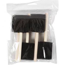 Schuimpenselen, L: 15,5-16 cm, B: 25+50 mm, 2 stuk/ 1 doos [HOB-10447]
