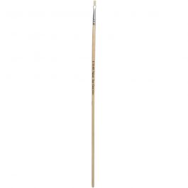 Nature Line kwasten, afm 0, B: 4 mm, lange steel, 12 stuk/ 1 doos [HOB-10500]