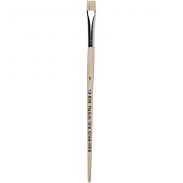 Nature Line kwasten, L: 18,5 cm, B: 10 mm, plat, 12 stuk/ 1 doos [HOB-10608]