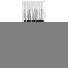 Gold Line penselen, afm 2, L: 17 cm, B: 2 mm, rond, 12 stuk/ 1 doos [HOB-10702]