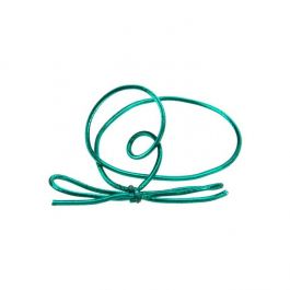 Ruban élastique de décoration Vinyle Stretch à dérouler vert métallique 25,5cm (50 Pièces) [10MGR]