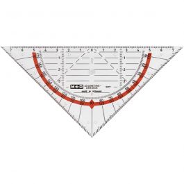 Geodriehoek, B: 16 cm, 1 stuk [HOB-11700]