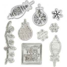 Stempels en snijmallen, kerstmis, 1 stuk [HOB-117487]