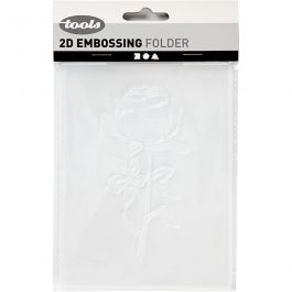 Gabarit d'embossage, Rose, dim. 11x14 cm, ép. 2 mm, 1 pièce [HOB-11765]