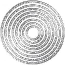 Stans- en embossing mallen, cirkels, d 1,5-7 cm, 1 stuk [HOB-11779]