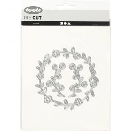 Stans- en embossing mallen, bloemenkrans, afm 102x100 mm, 1 stuk [HOB-118002]