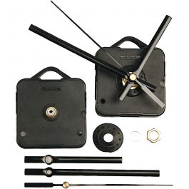Klokonderdelen en uurwerken, max. afstand 6 mm, zwart, 1 set [HOB-13001]