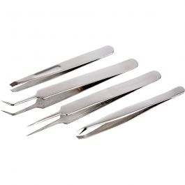 Pincet set, L: 9-12 cm, 4 stuk/ 1 doos [HOB-13066]