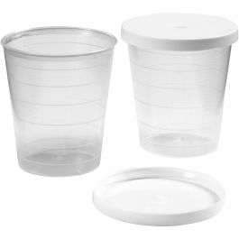 Gobelets avec couvercle, 30 ml, 75 pièces/ 1 Pq. [HOB-13172]
