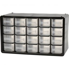Opbergsysteem, afm PC 20, afm 18,4x30,5x14,9 cm, gatgrootte 55x37 mm, 1 set [HOB-13305]
