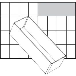 Boîte de rangement, dim. A8-2, H : 47 mm, dim. 157x55 mm, 1 pièce [HOB-13338]