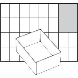 Boîte de rangement, dim. A7-1, H : 47 mm, dim. 109x79 mm, 1 pièce [HOB-13341]
