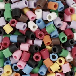 Les Perles NABBI BioBeads, dim. 5x5 mm, diamètre intérieur 2.5 mm, medium, ass. de couleurs, 3000 pièces/ 1 Pq. [HOB-906771]