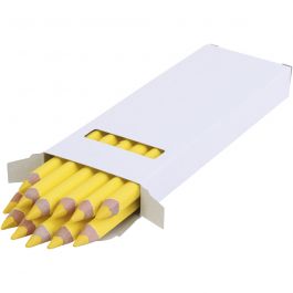 Crayons de Couleur Jumbo edu, ép. 10 mm, mine 6,25 mm, jaune clair, 12 pièces/ 1 Pq. [HOB-408011]