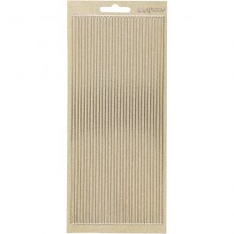 Stickers, randen, vel 10x23 cm, goud, 1 vel [HOB-170171]