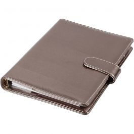 Planner / Bulletjournal, afm 19x23,5x4 cm, ringband, donker metallic grijs, 1 stuk [HOB-192649]