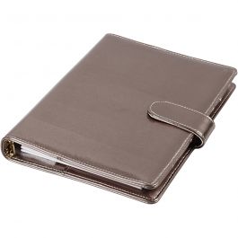 Planner / Bulletjournal, donker metallic grijs, afm 19x23,5x4 cm, ringband, 1 stuk [HOB-192649]
