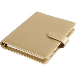 Planner / Bulletjournal, afm 19x23,5x4 cm, ringband, goud, 1 stuk [HOB-192651]