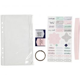 Plastic etui met accessoires, A5, vel 140x215 mm, 1 stuk [HOB-192661]