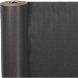 Papier cadeau, L : 50 cm, 60 gr, noir, 100 m/ 1 rouleau [HOB-19941]
