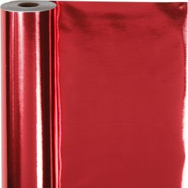 Papier cadeau, L: 50cm, 65 gr, rouge, 100 m/ 1 rouleau [HOB-19988]