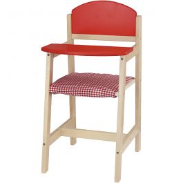 Chaise haute de poupée en bois VIGA , dim. 29x31x60cm, 1 pièce [HOB-907666]