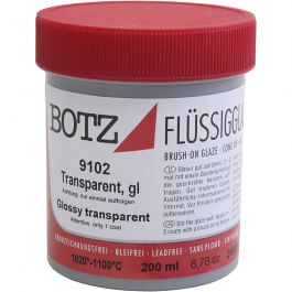 Glaçure pour argile, transparent, 200 ml/ 1 boîte [HOB-675992]