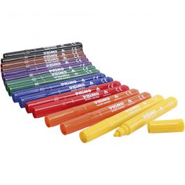 Feutres Textile PRIMO, ass. de couleurs, 12x8 pièces/ 1 Pq. [HOB-701298]