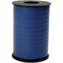 Ruban cadeau, L : 10 mm, mate, bleu, 250 m/ 1 rouleau [HOB-20032]