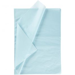 Tissuepapier, vel 50x70 cm, 17 gr, lichtblauw, 10 vel/ 1 doos [HOB-200886]