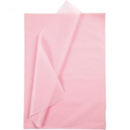 Tissuepapier, vel 50x70 cm, 17 gr, lichtroze, 25 vel/ 1 doos [HOB-20088]