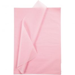Tissue papier, vel 50x70 cm,  14 gr, lichtroze, 25vellen [HOB20088]