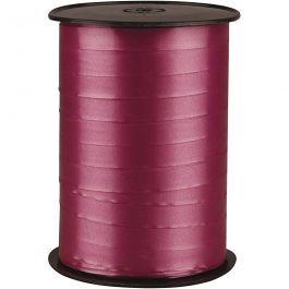 Ruban cadeau, L : 10 mm, brillante, rouge rubis, 250 m/ 1 rouleau [HOB-20216]