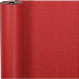 Papier cadeau, L : 50 cm, 60 gr, rouge, 100 m/ 1 rouleau [HOB-20281]